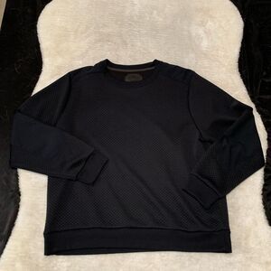Under Armour Mens Pullover Dark Blue Black Crewneck Size‎ 2XL Fitted
